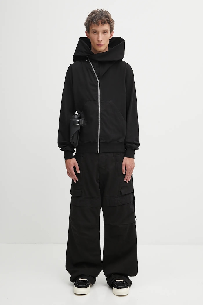 Rick Owens DRKSHDW felpa in cotone Mountain DU02E7286.RIG nero