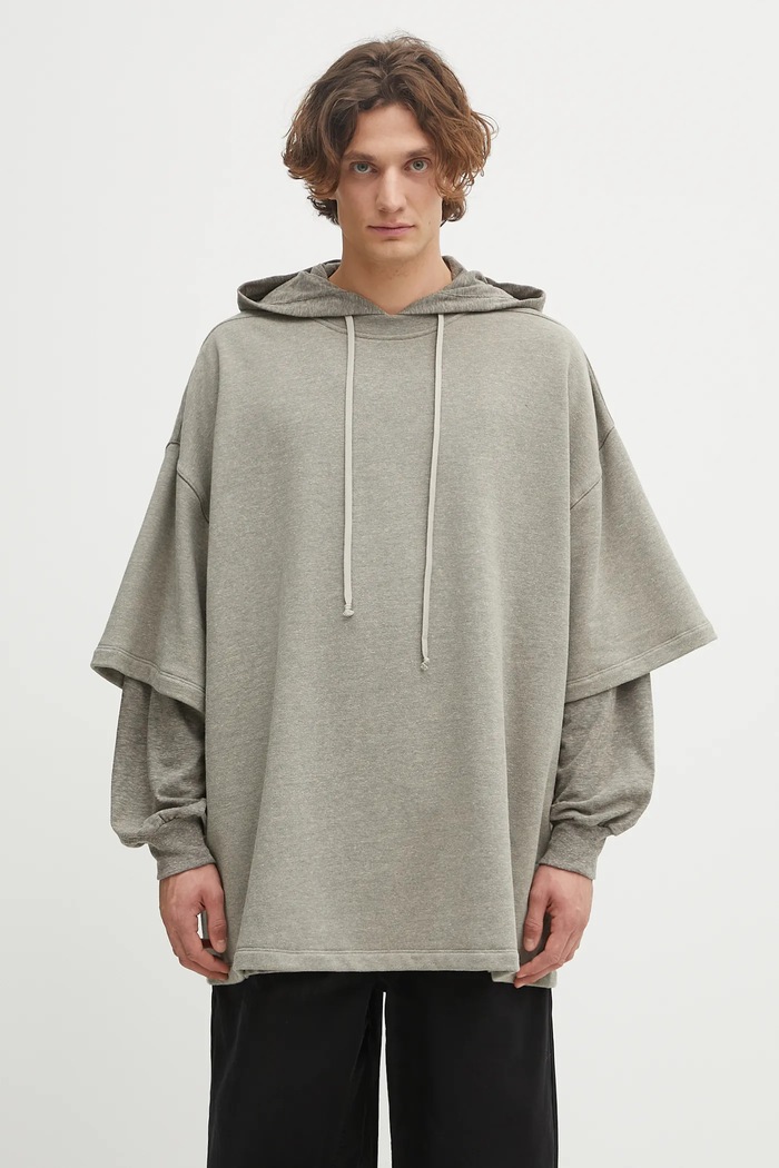 Rick Owens DRKSHDW bluza Tommy Hustler pozostałe szary DU02E7271.FGMJGM