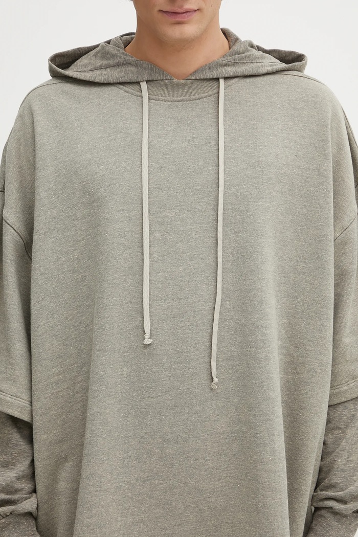 Rick Owens DRKSHDW bluza Tommy Hustler szary DU02E7271.FGMJGM