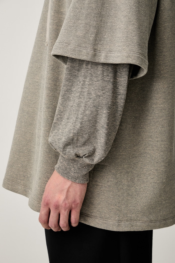 Rick Owens DRKSHDW Tommy Hustler суичър с качулка с памук мъжки DU02E7271.FGMJGM сив