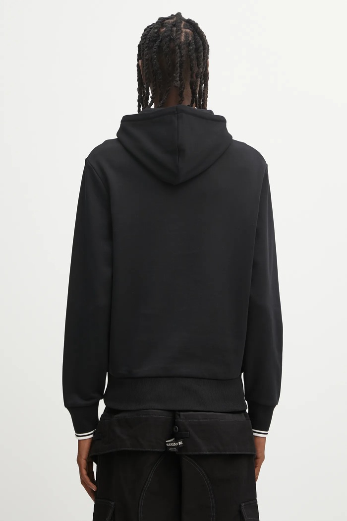 Oblečenie Fred Perry mikina s kapucňou bavlnená dámska M2643 čierna
