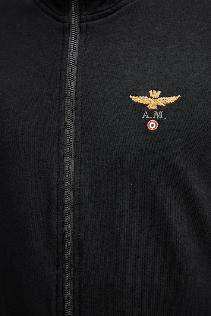 Mikina Aeronautica Militare FE1956UF00459 čierna
