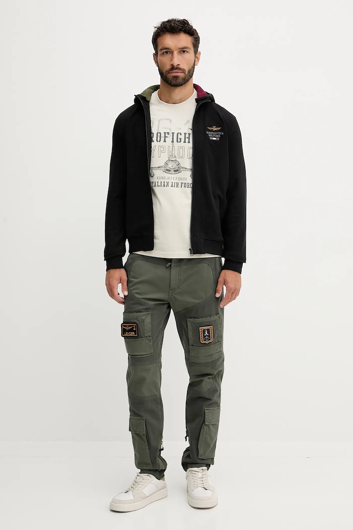 Mikina Aeronautica Militare FE2078UF00662 čierna AW25