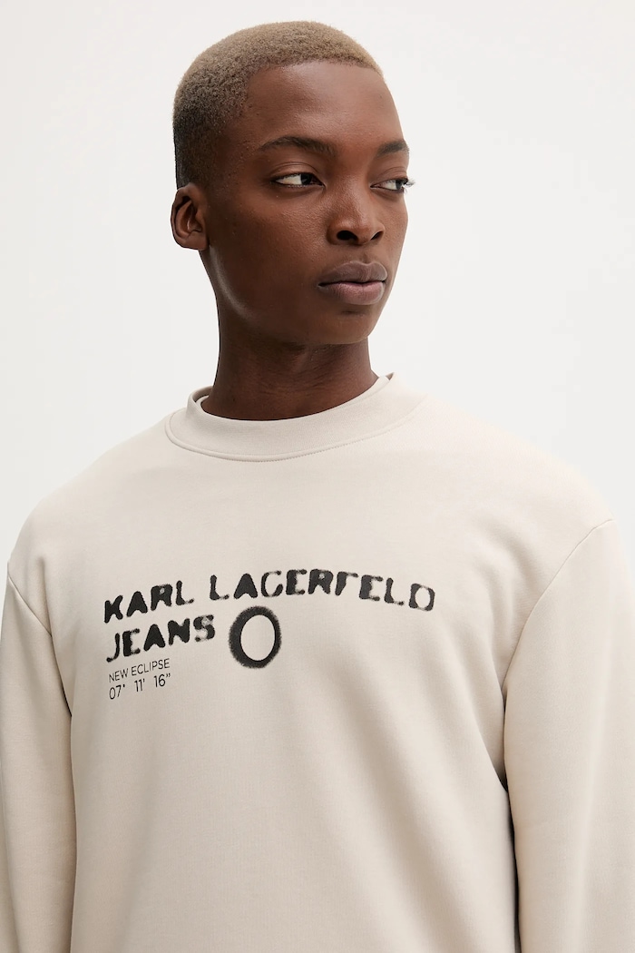 Mikina Karl Lagerfeld Jeans béžová A4M20019