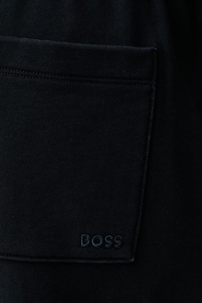 BOSS trenirka moška bombažna H-Locsin 15 mornarsko modra 50546388