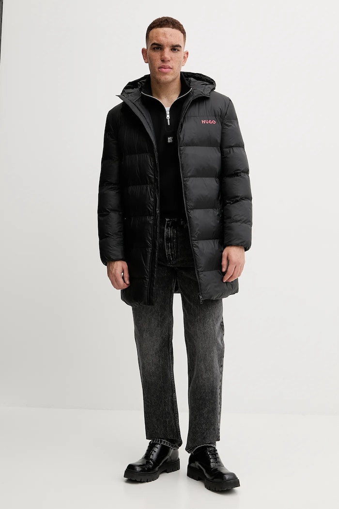 Μπλούζα HUGO Bashinah 50546402 μαύρο AW25