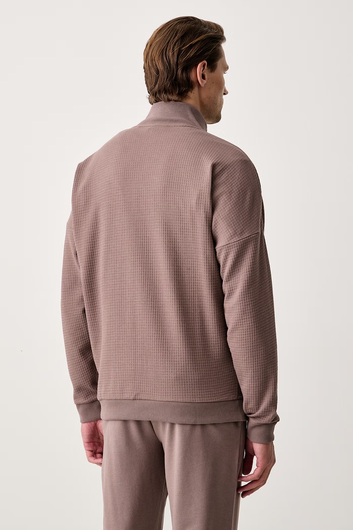 Odzież HUGO Bluza rozpinana męska AUSTIN ZIP JACKET 50556966 brązowy