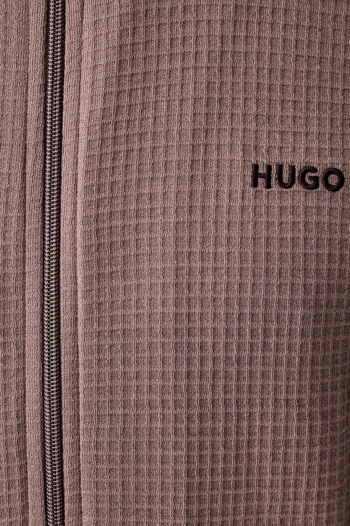 Bluza rozpinana męska AUSTIN ZIP JACKET HUGO brązowy 50556966