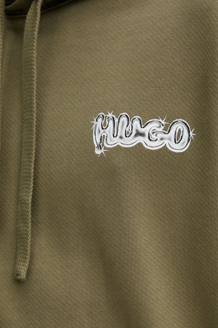 Bavlnená mikina Hugo Blue Nyrohood 50549212 zelená