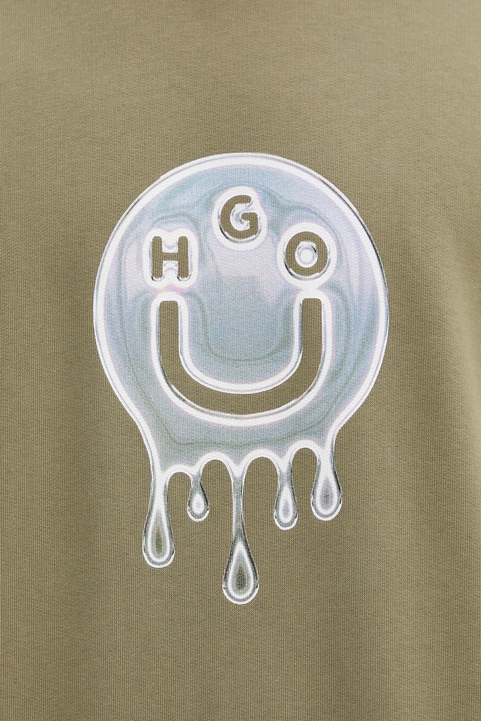 Hugo Blue bluza bawełniana Newirex 50549213 zielony