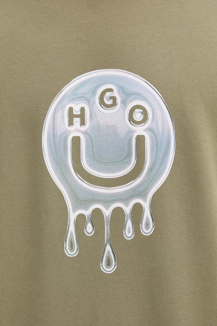 Hugo Blue bluza bawełniana Newirex 50549213 zielony