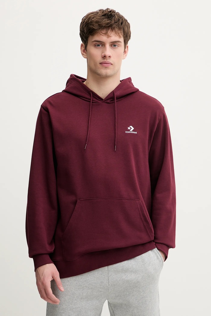Converse bluză imprimeu burgundia CVM5K874
