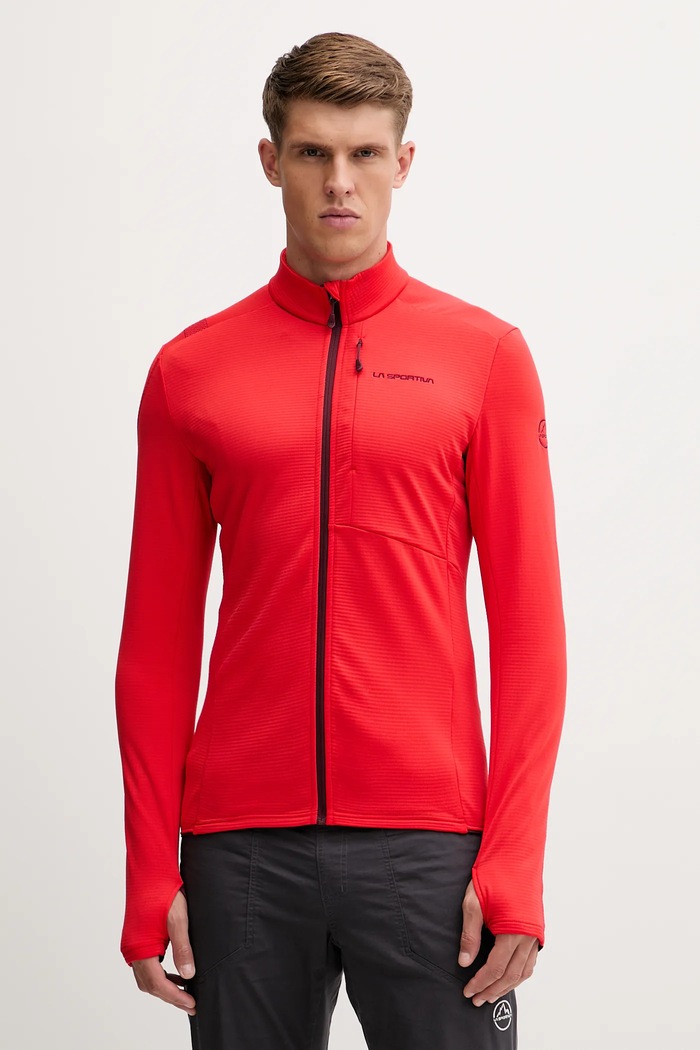 La Sportiva bluza rozpinana męska Chill Thermal pozostałe czerwony ZASF039