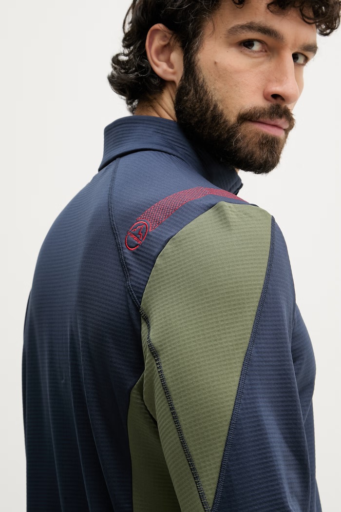 La Sportiva hanorac cu fermoar bărbătesc Chill Thermal ZASF039 bleumarin