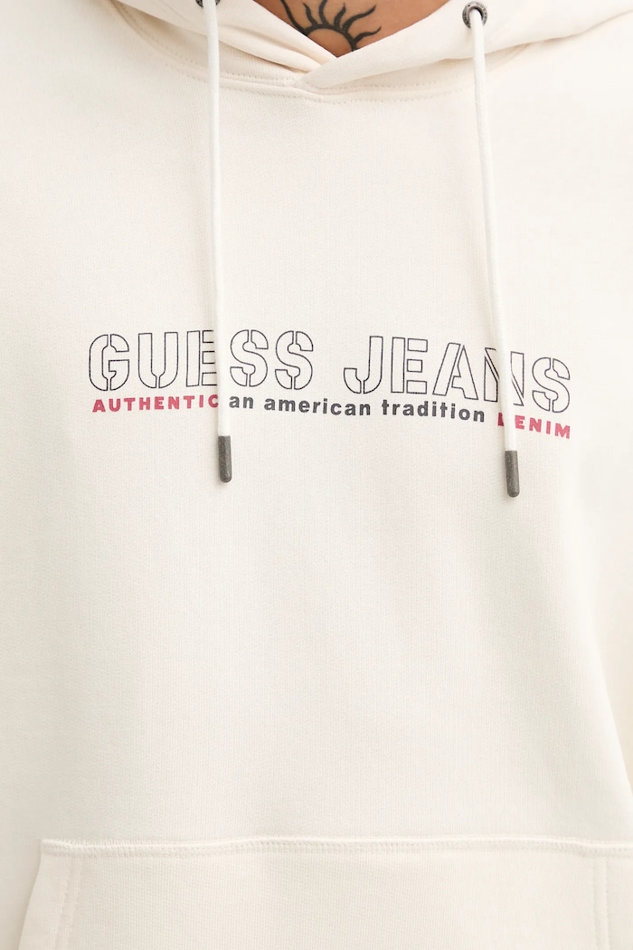 Bavlnená mikina Guess Jeans M5BQ30.KCPR1 béžová