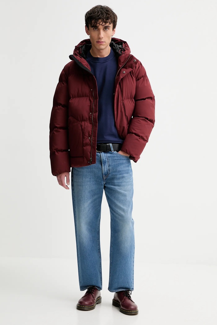 Abercrombie & Fitch Longsleeve bawełniany KI124.5356.208 granatowy AW25