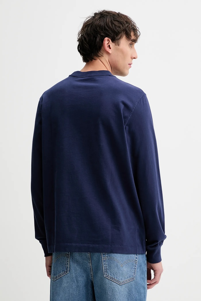 Odzież Abercrombie & Fitch Longsleeve bawełniany KI124.5356.208 granatowy