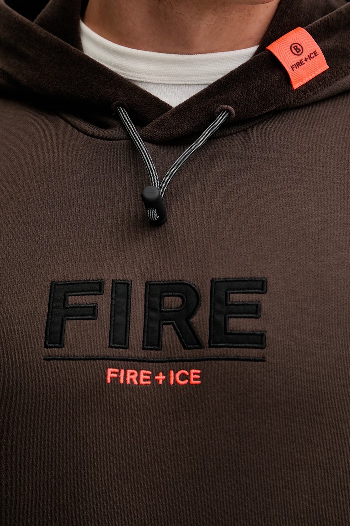 Bavlnená mikina BOGNER Fire+Ice KRISTAN 84318517 hnedá
