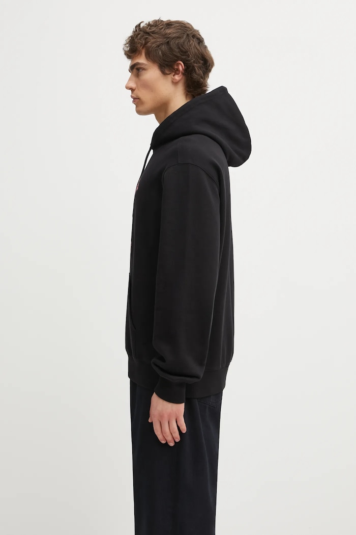 Carhartt WIP bluza bawełniana Hooded Wild Dog Sweat I035625.89XX czarny AW25