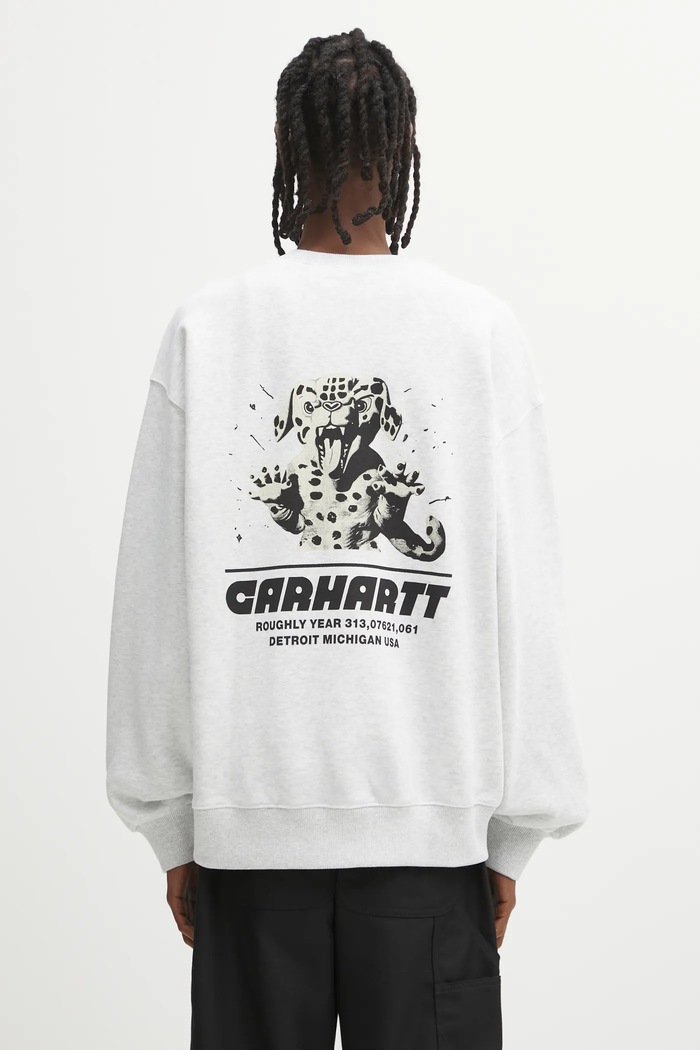 Mikina Carhartt WIP Wiptopia Sweat potisk šedá I035644.482XX