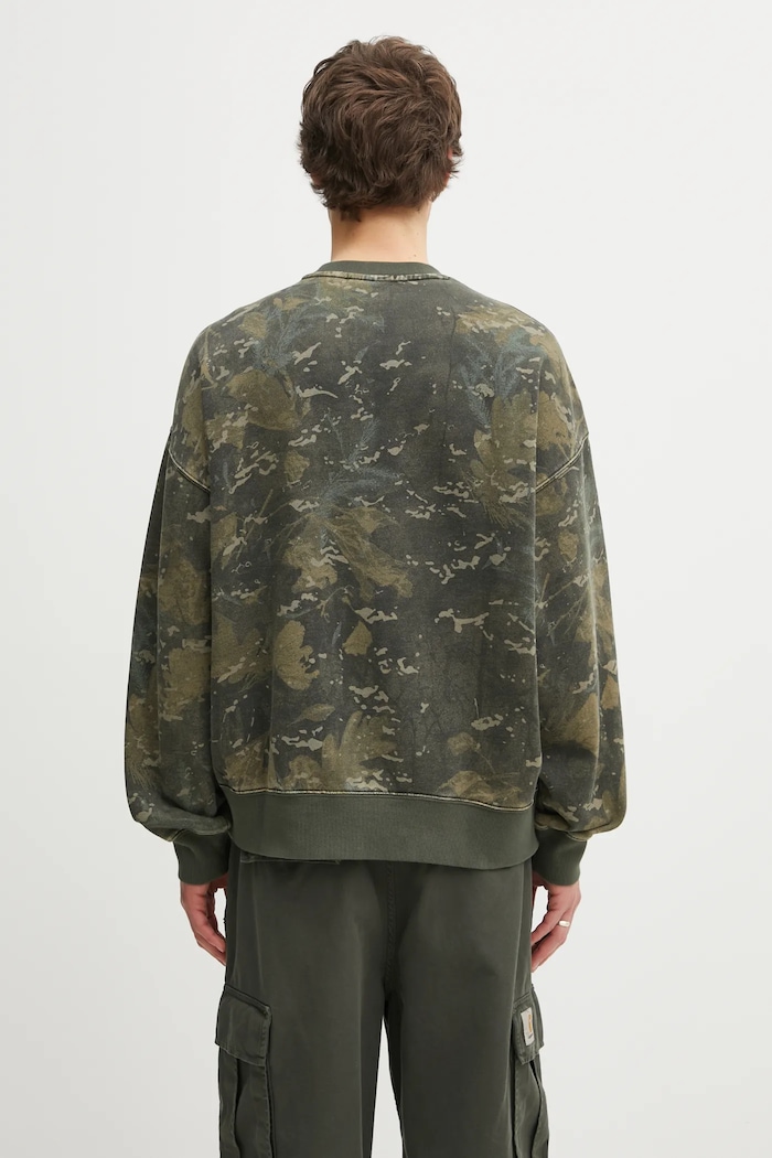 Odzież Carhartt WIP bluza bawełniana Benton Sweat I035436.38TGD zielony