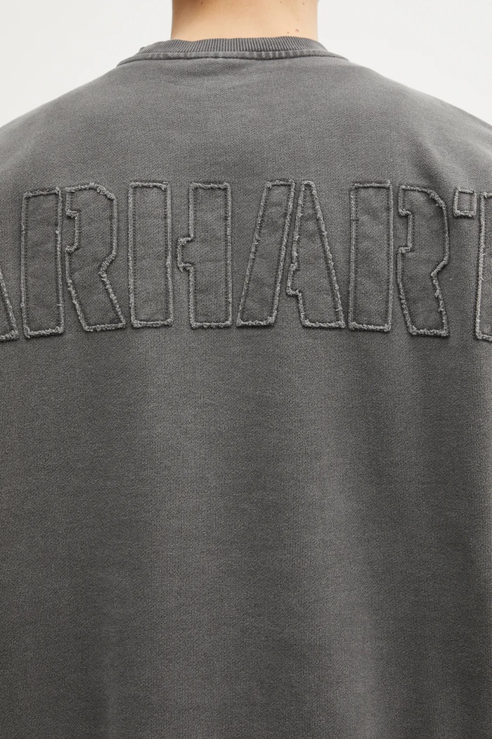 Pamučna dukserica Carhartt WIP RGGD Sweat siva I035636.89GD