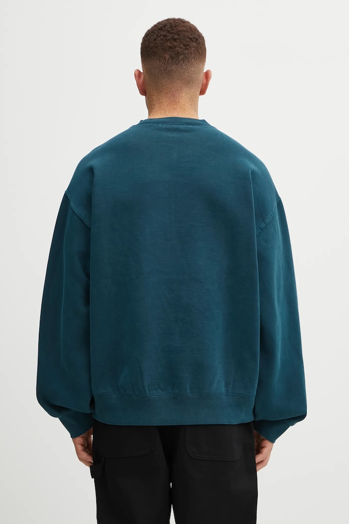 Clothing Carhartt WIP cotton sweatshirt Vista Sweat I029522.0AUGD turquoise