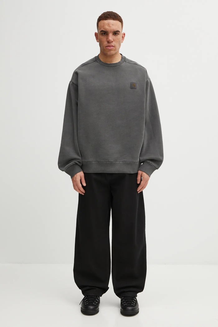 Bavlnená mikina Carhartt WIP Vista Sweat I029522.89GD sivá