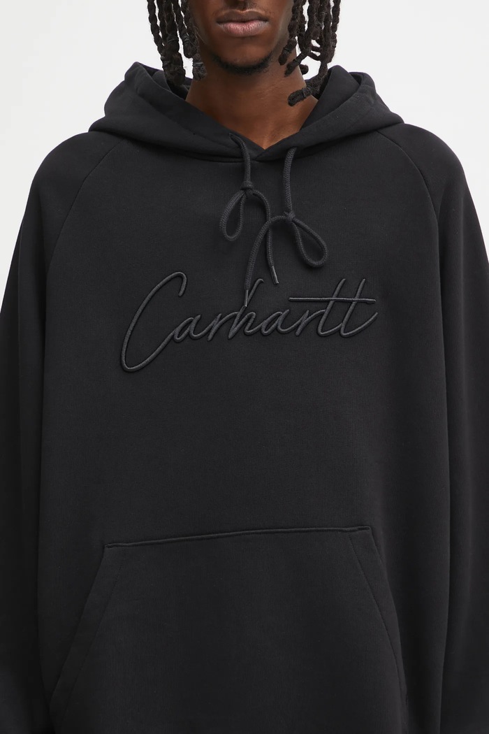 Bavlněná mikina Carhartt WIP Hooded Ray Sweat černá I035640.89XX