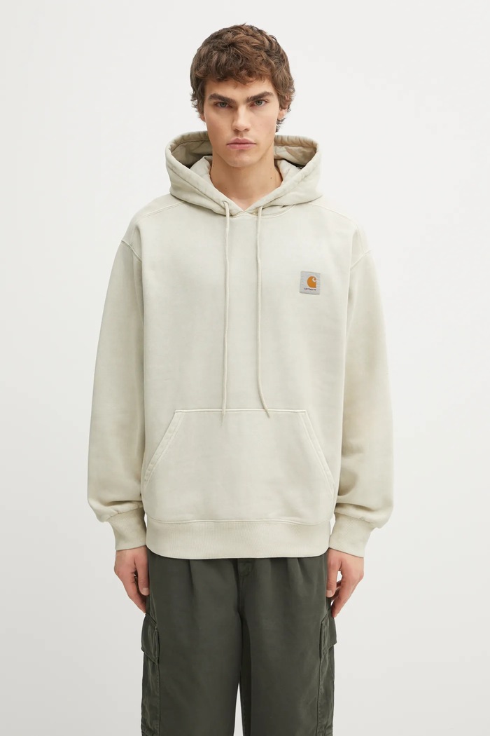 Carhartt WIP bluza bawełniana Hooded Vista Sweat z kapturem beżowy I029523.2LPGD
