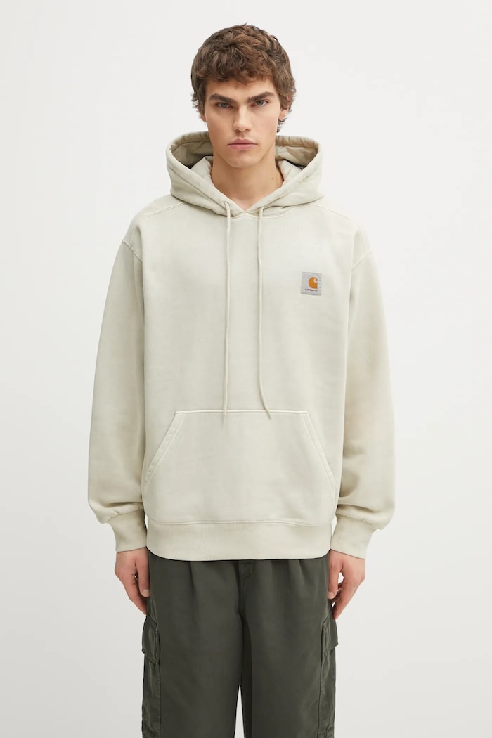 Carhartt WIP bluza bawełniana Hooded Vista Sweat z kapturem beżowy I029523.2LPGD