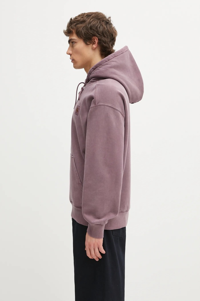 Carhartt WIP bluza bawełniana Hooded Vista Sweat I029523.33IGD fioletowy AW25