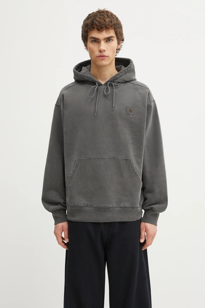 Carhartt WIP Cotton sweatshirt Hooded Vista Sweat gray I029523.89GD