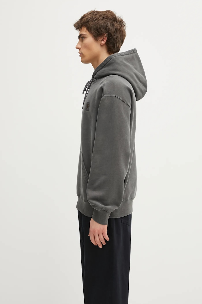 Carhartt WIP Cotton sweatshirt Hooded Vista Sweat I029523.89GD gray AW25