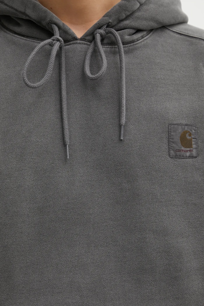 Cotton sweatshirt Hooded Vista Sweat Carhartt WIP I029523.89GD gray