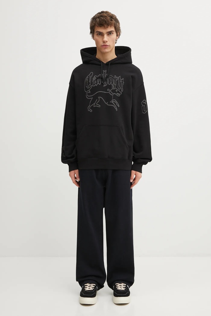 Carhartt WIP bluza bawełniana Hooded Hackwork Sweat I035641.2JQXX