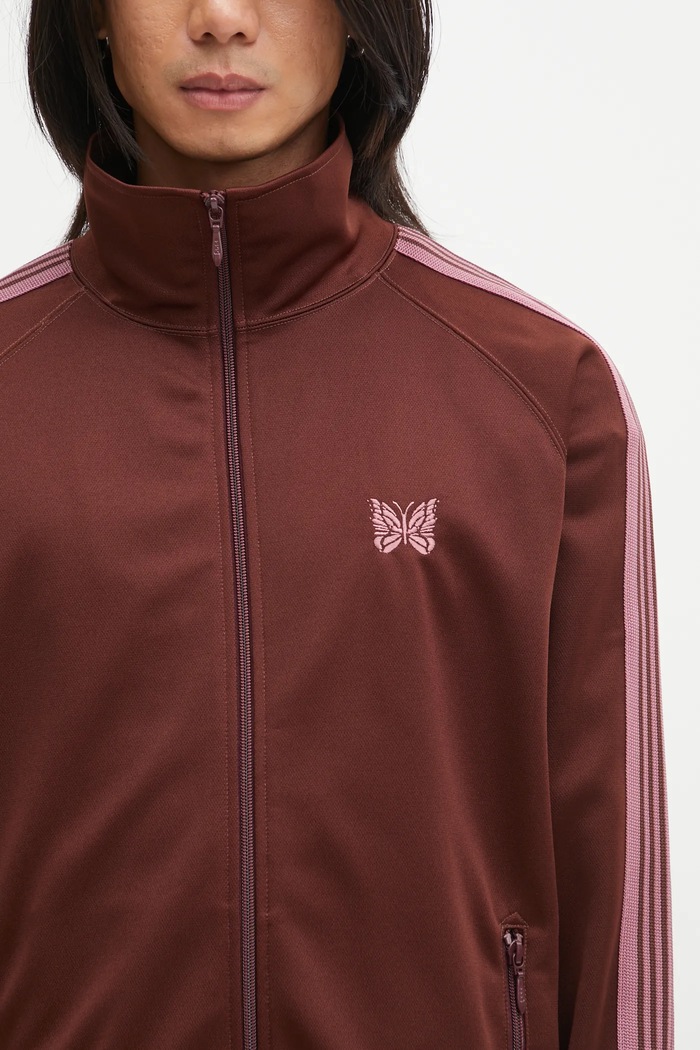 Μπλούζα Needles Track Jacket καφέ RW314