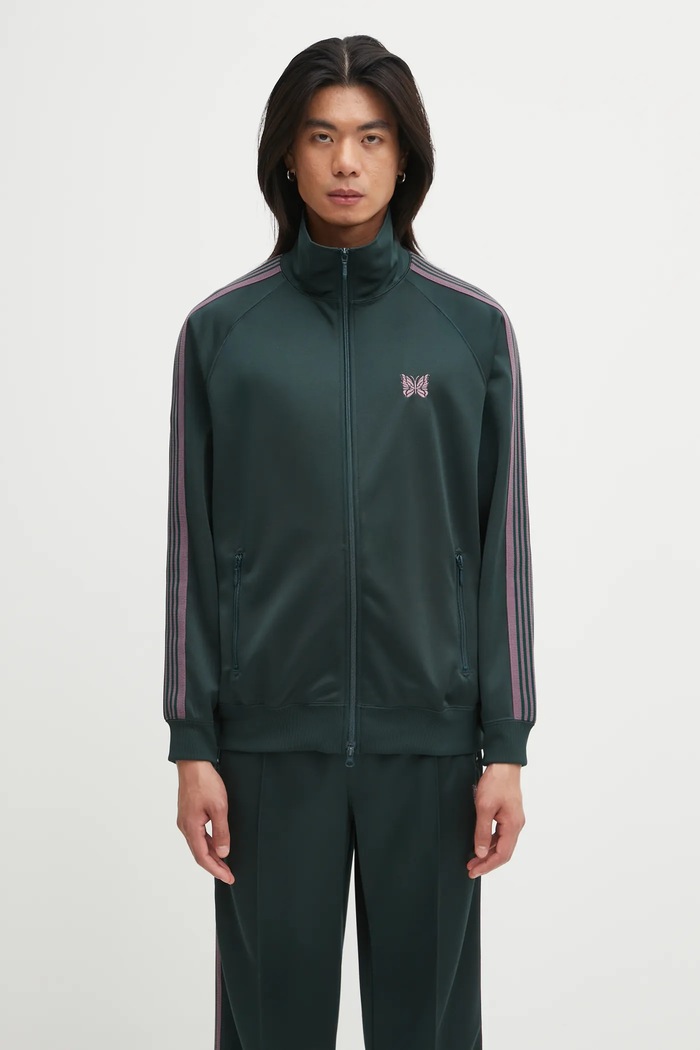 Μπλούζα Needles Track Jacket απλικέ πράσινο RW314