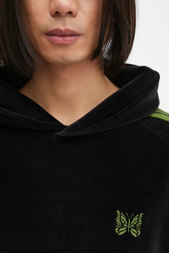 Μπλούζα Needles Track Hoody μαύρο RW324