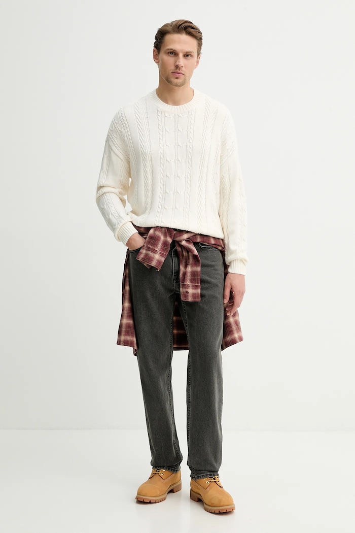 Πουλόβερ Hollister Co. KI320.5119.102 μπεζ AW25