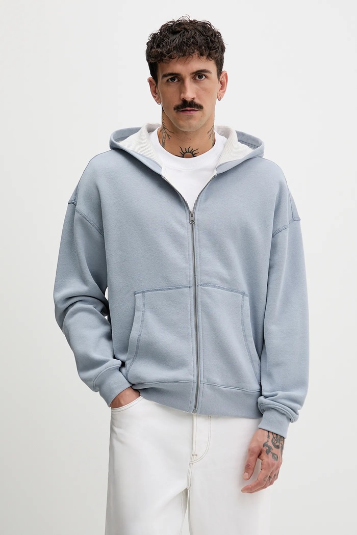 Hollister Co. felső sima kék KI322.5279.210