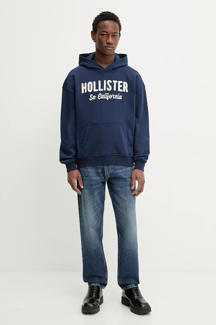 Mikina Hollister Co. KI322.5388.200 námořnická modř AW25