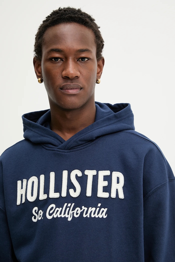 Mikina Hollister Co. námořnická modř KI322.5388.200