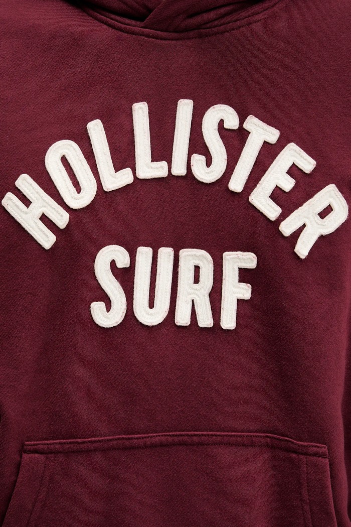 Mikina Hollister Co. KI322.5388.530 burgundské