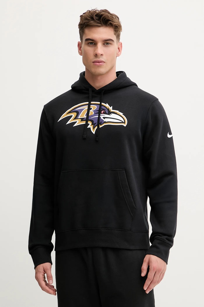 Μπλούζα Nike Club Logo Hoodie με κουκούλα μαύρο NKDK.00A.8G.N09