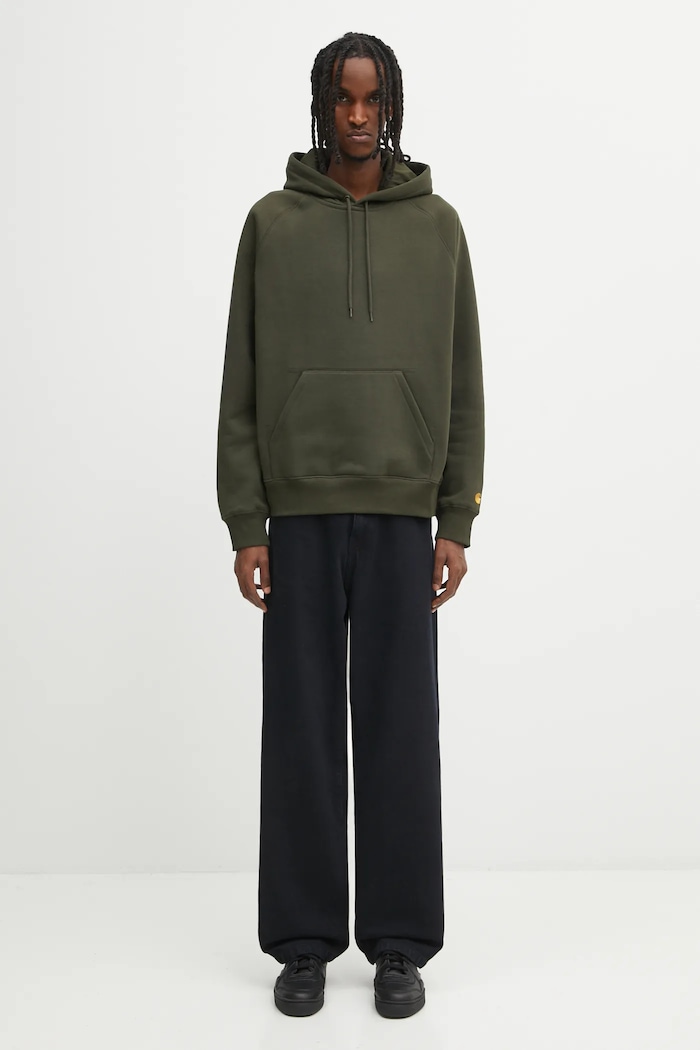Dukserica Carhartt WIP Hooded Chase I033661.3CBXX zelena