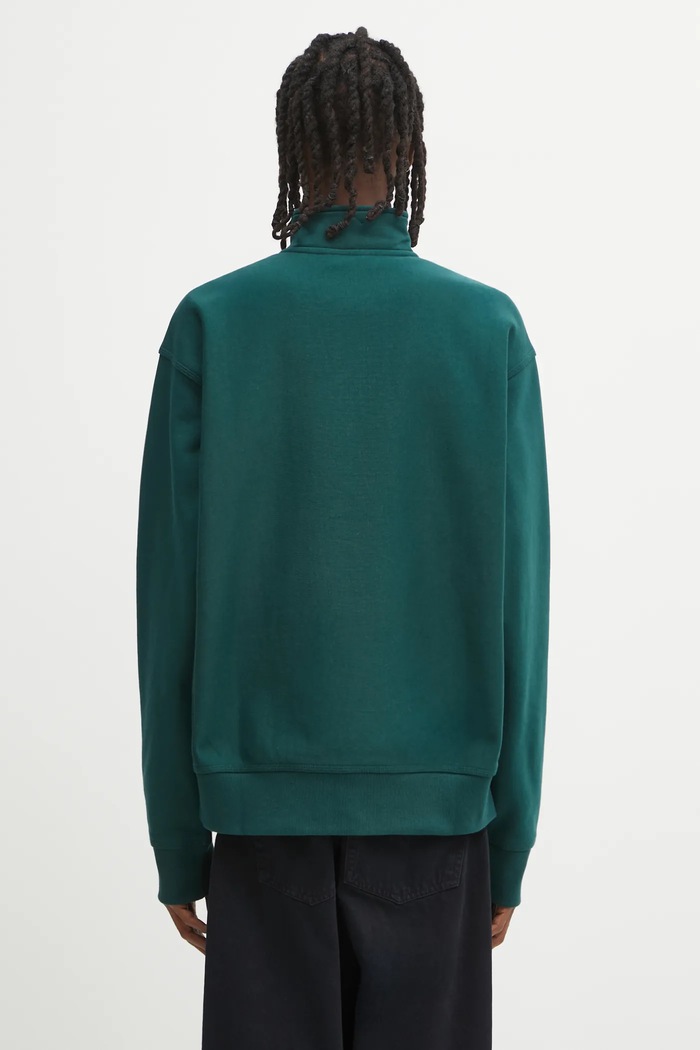 Одежда Кофта Carhartt WIP Half Zip American Script I027014.05AXX зелёный