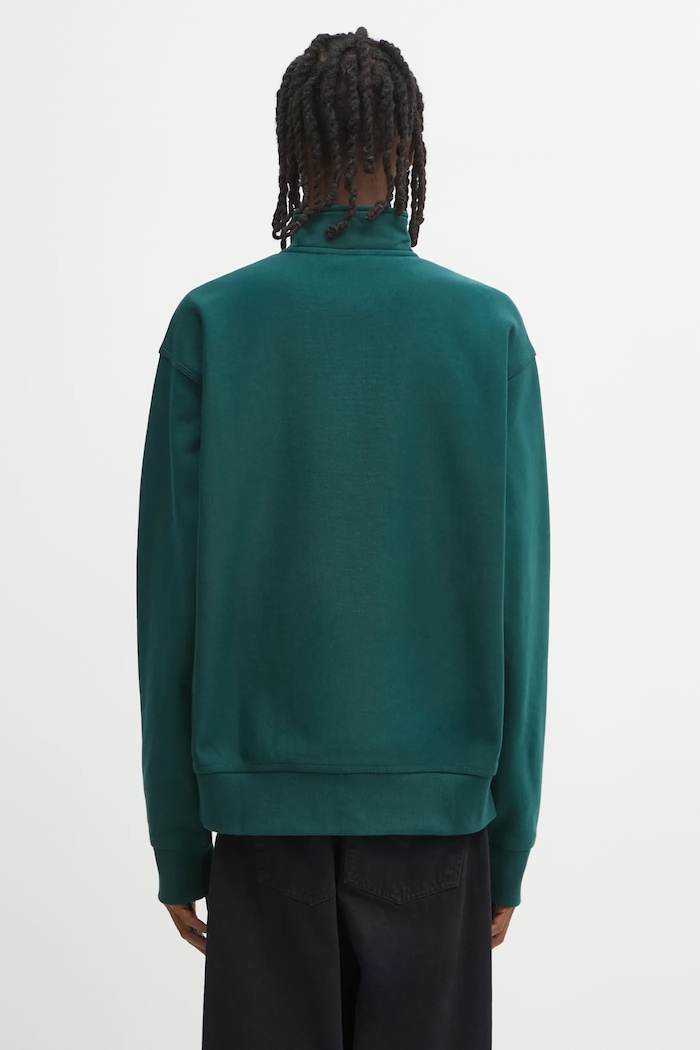 Одежда Кофта Carhartt WIP Half Zip American Script I027014.05AXX зелёный