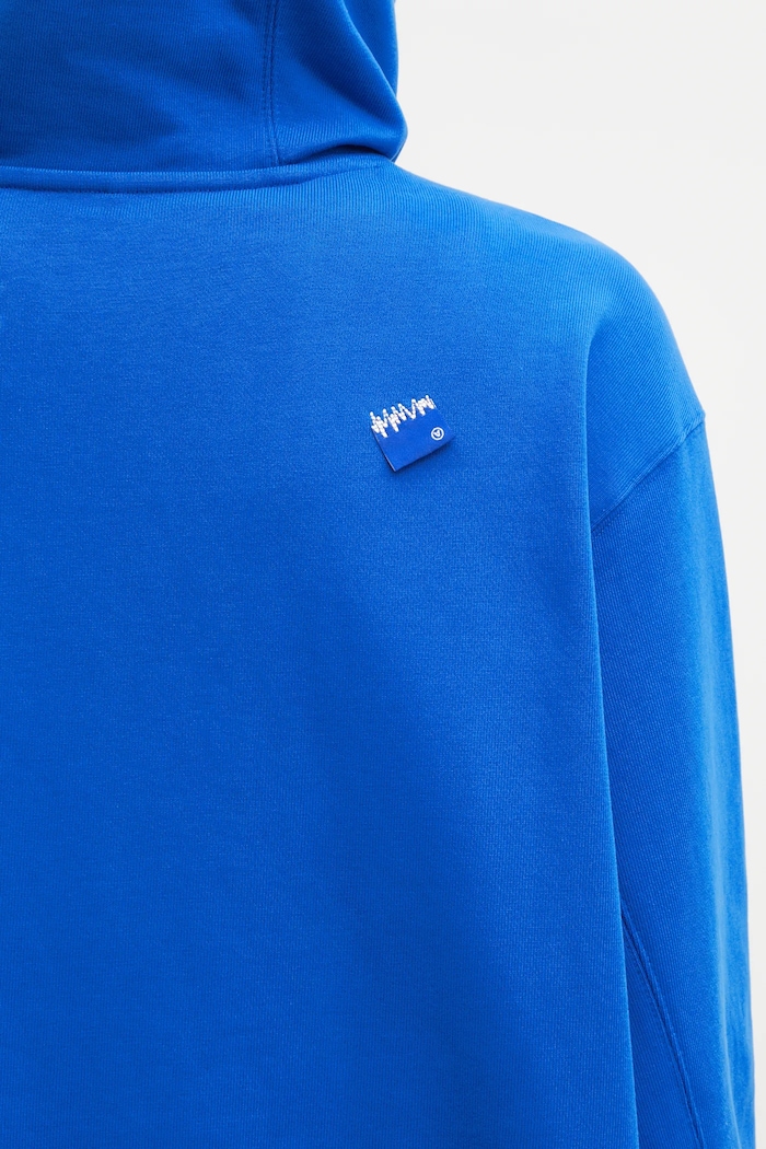 Pamučna dukserica Ader Error HOODIE BO42FYHD0101BL plava