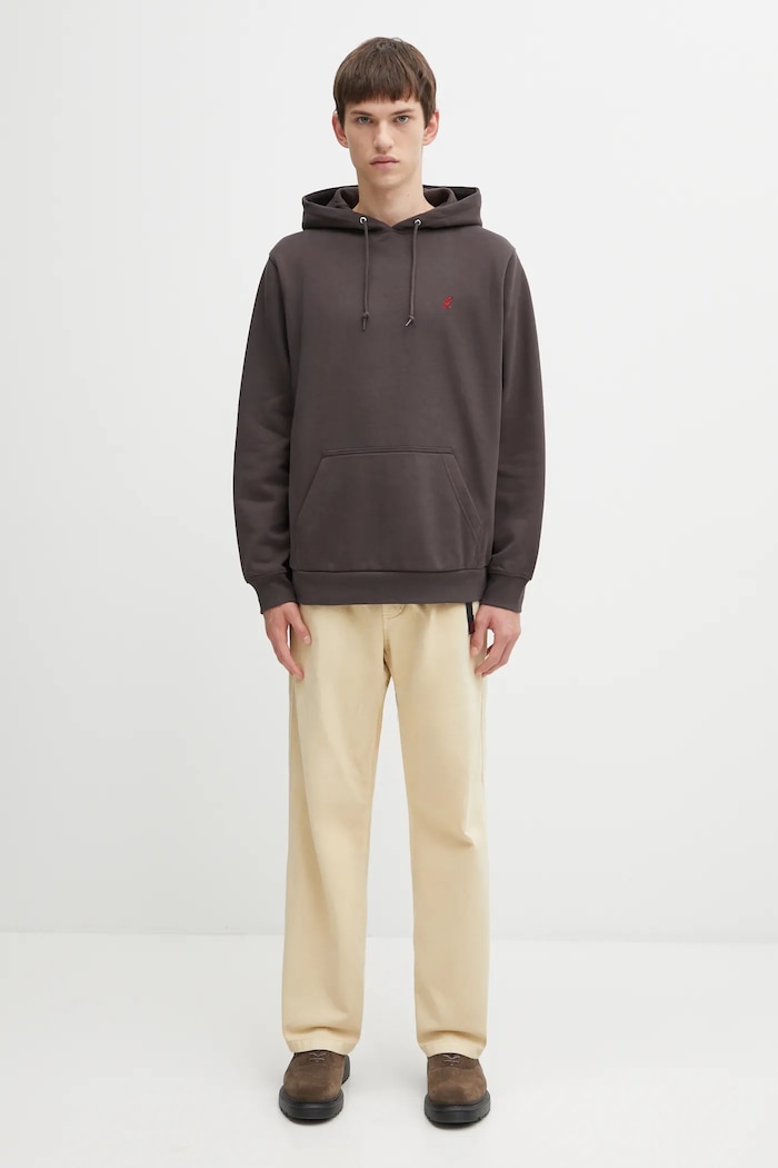 Mikina Gramicci One Point Hooded G309.FT hnedá